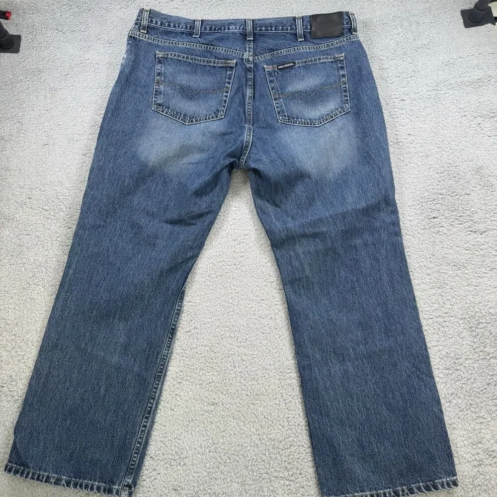 Harley Davidson Jeans Mens‎ 42x30 Blue Straight Leg Biker Traditional Fit Riding